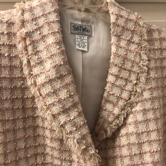 Bob Mackie Design Pretty in Pink Jacket NWT size 6 Cream/Pink/Gold! #Easter 💗🌸 - Picture 12 of 16